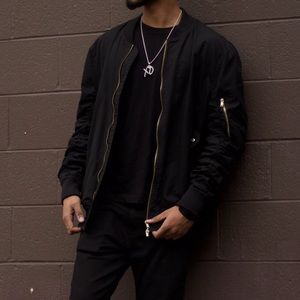 Black Bomber Jacket